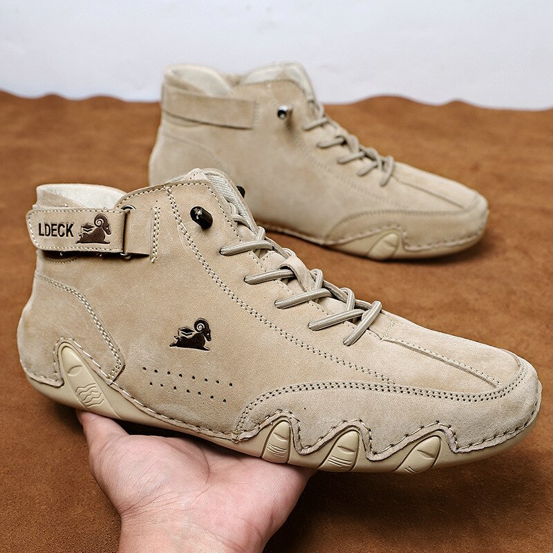 Men'S Shoes Water Resistant - Men Boots Casual Motorcycle Winter Shoes