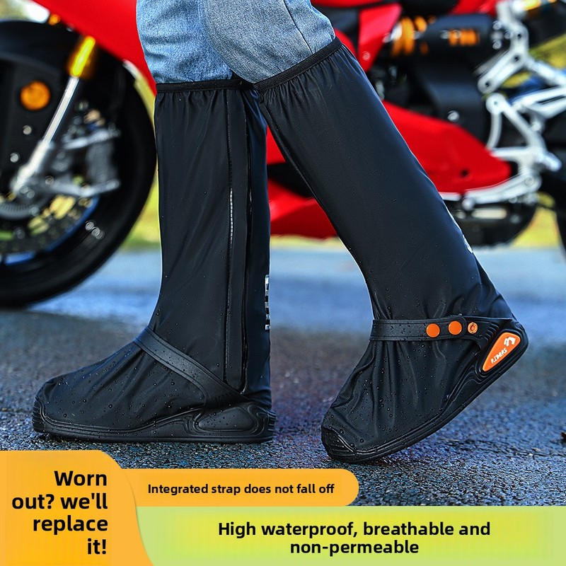Men'S Shoes Water Resistant - Men Women High‑Top Waterproof Overshoes, Thick