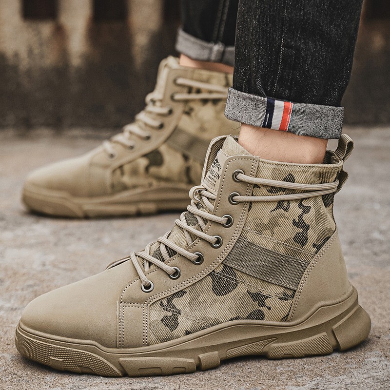 Military Boots for Men Autumn  - Men'S Shoes Hoka Sale ulasan dan harga