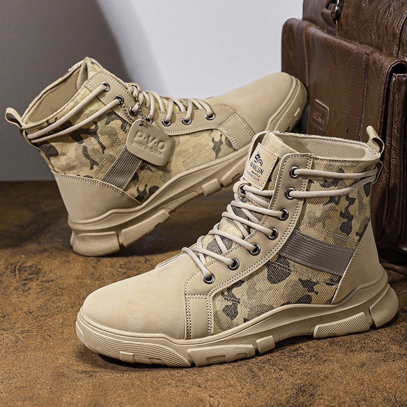 Military Boots for Men Autumn  - Men'S Shoes Hoka Sale ulasan dan harga