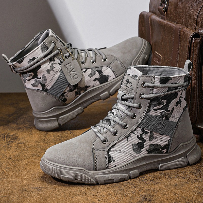 Military Boots for Men Autumn  - Men'S Shoes Hoka Sale ulasan dan harga