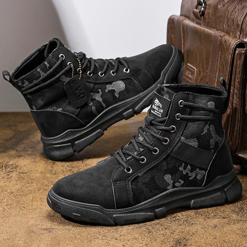 Military Boots for Men Autumn  - Men'S Shoes Hoka Sale ulasan dan harga