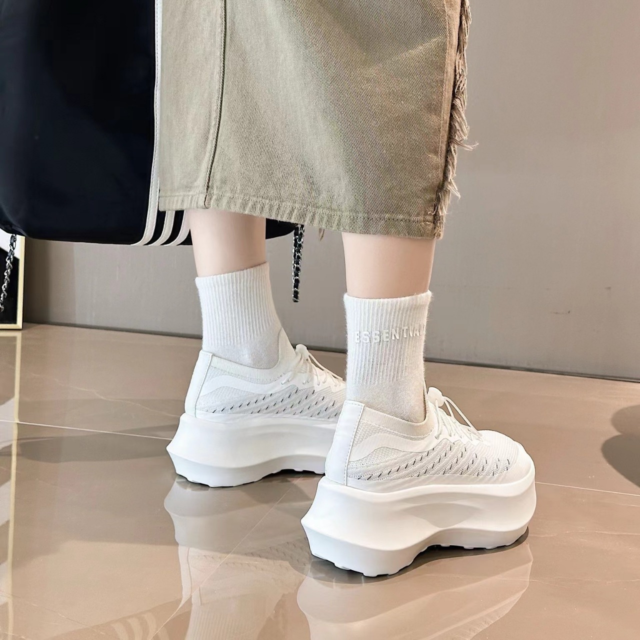 Thick-soled Mesh Dad Shoes Wom - Men'S Shoes Hoka Sale ulasan dan harga