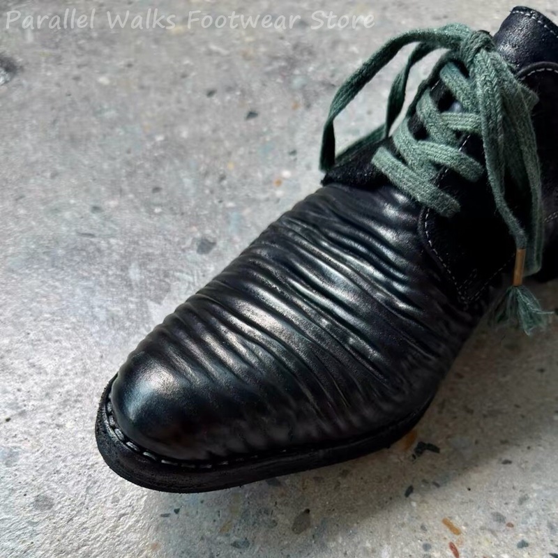 Mens Pleated Leather Derby Sho - Men'S Shoes Smart ulasan dan harga