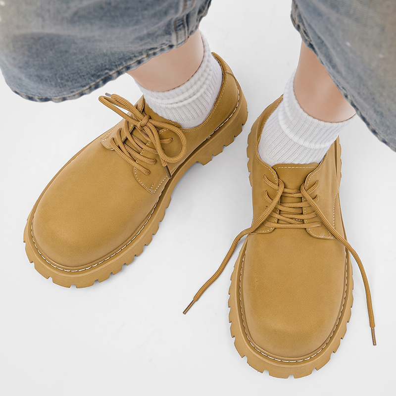 Men's Spring Autumn Thick Sole - Men'S Shoes With Height Increase ulasan dan harga