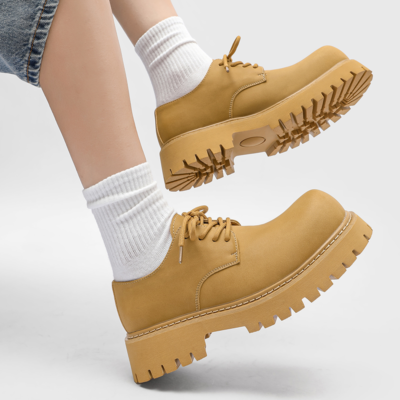 Men's Spring Autumn Thick Sole - Men'S Shoes With Height Increase ulasan dan harga
