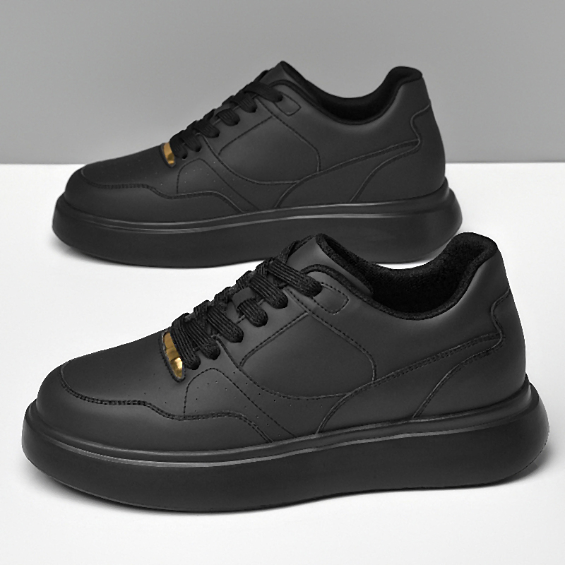 Men Solid Faux Leather Skate S - Men'S Shoes With Height Increase ulasan dan harga
