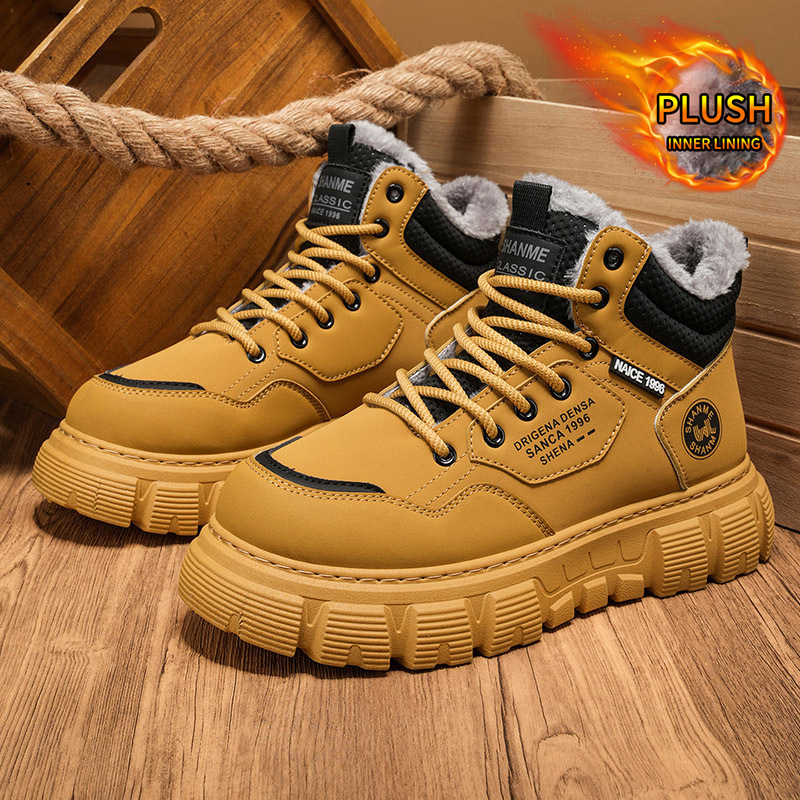 Winter Velvet High Top Men's B - Men'S Shoes With Height Increase ulasan dan harga