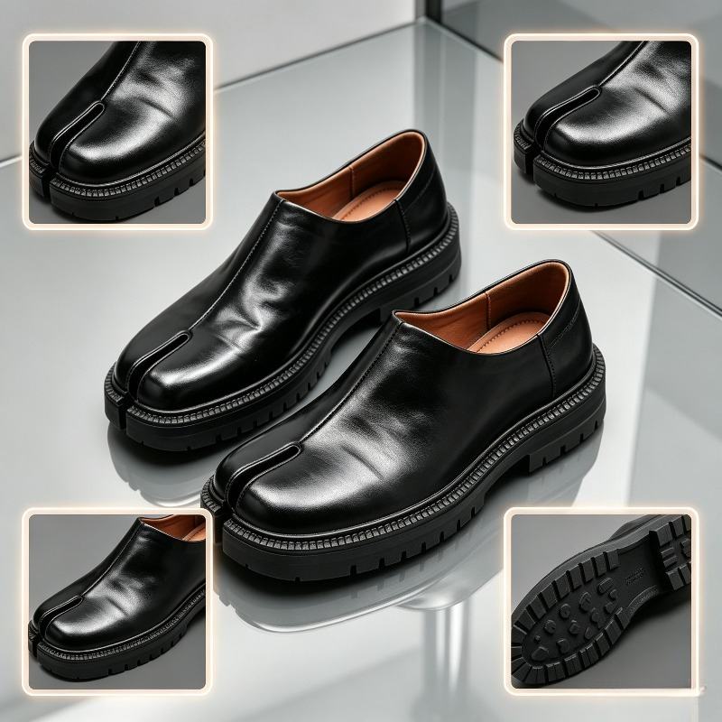 Men Split Toe Leather Loafers  - Men'S Shoes Hey Dude ulasan dan harga