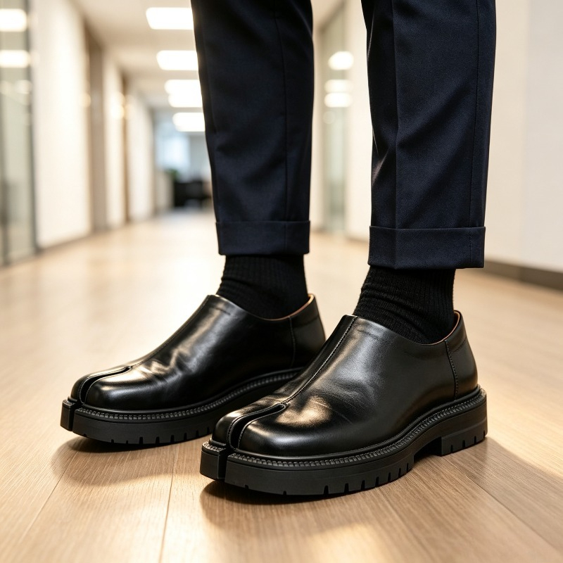 Men Split Toe Leather Loafers  - Men'S Shoes Hey Dude ulasan dan harga